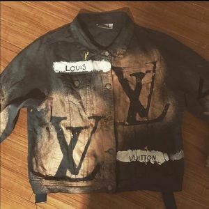 Mickey Mouse Louis Vuitton custom jean jacket